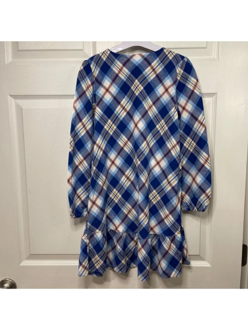 Gymboree Plaid Twill Shirt Dress Girls Size 10 Mandy Moore Collab 100% Cotton